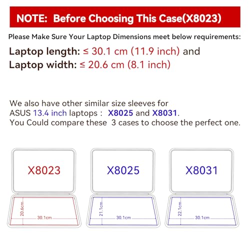 Smatree Hard EVA Protective Sleeve Case Compatible for 13.4 inch ASUS ROG Flow Z13 2025 GZ302/2023 GZ301/2022 Laptop, Anti-Shock and Waterproof Notebook Bag (X8023) - color: X Series-Black, size: For 13.4 inch ASUS ROG Flow Z13 2025(X8023)