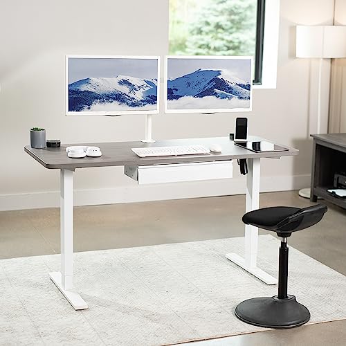VIVO White 22 x 9 inch Under Desk Slide Out Drawer, DESK-AC03A-22W | No Shell, Sturdy Steel Design, Under Desk Storage, Workstation Organizer for Home Office, Holds 11 lbs - color: White, size: 22 Inch