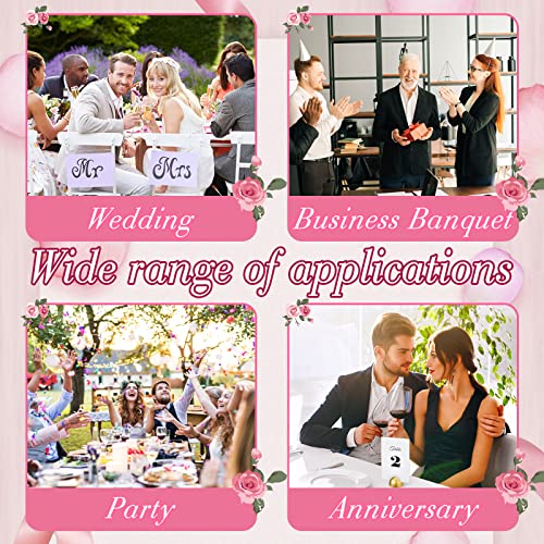 20 Pieces Round Table Number Cards Stands Modern Cursive Table Number 1-20 for Wedding Reception Anniversary Party Restaurant Events 4 x 6 Inches(Gold)