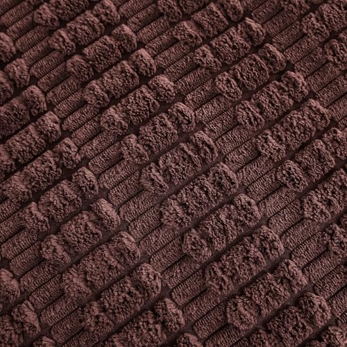 Sofa Armrest Cover Couch Arm Cover Armchair Covers, 2pcs Anti-Slip Couch Arm Protectors Sofa Arm Covers (Reddish Coffee, 18x22x2pcs) - color: Reddish Coffee, size: 18x22 inch (2 pcs)