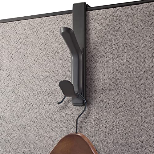 Officemate Coat Hooks for Cubicle Panels,Adjustable,Comes in (22009) Black,(Pack of 12) - size: 12 Pack