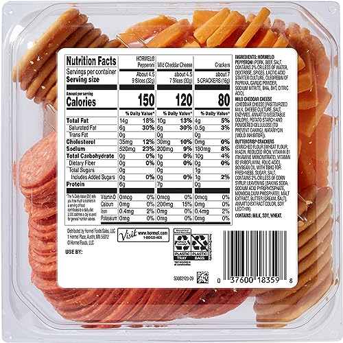 Hormel Snacktray/Pep/Cheese/Crk, 14.7 oz