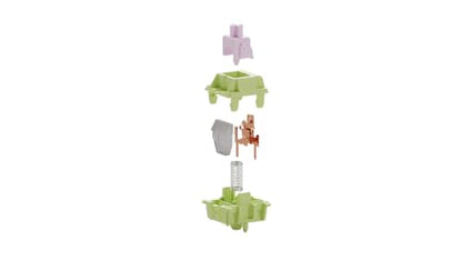 OOCTPK Chilkey Sprout Green Tactile Switches Keyboard Switch for Mechanical Gaming Keyboard, 5 Pin Pre-Lubed Keyboard Switches with POM Housing UPE Stem for Mechanical Gaming Keyboard (35pcs) - color: Sprout Green-35Pcs