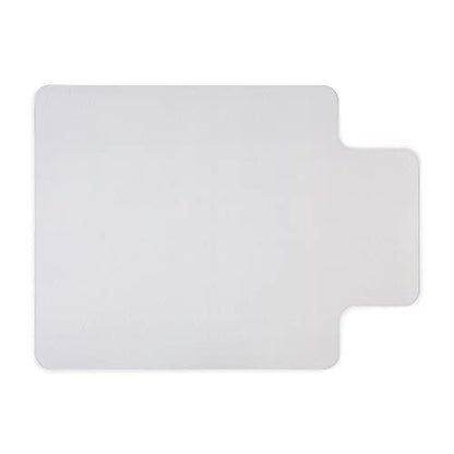 Staples Office Chair Mat, Clear Floor Mats with Lip, Hard Floors, Textured Underside, Extended Under-Desk Coverage, 48 x 36 Inch, Smooth Glide - size: 36" x 48", style: Hard Floor