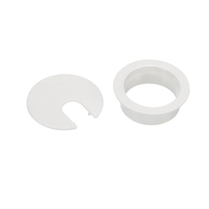 TuTuYa 8PCS Desk Grommet 1-1/2 Inch, 38mm White Desk Cable Grommet Desk Cable Hole Cover with Hole Saw, Cable Pass Through, Ideal Solution for Office and Home Table Cable (White,1.5 Inch) - color: 1-1/2 Inch_38mm White 8PCS
