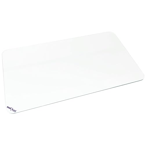Marvelux Tempered Glass Desk Pad, Clear Surface Protector, Multi-Purpose Durable Computer Desk Mat, Mousepad, Crafting Surface Protector, Beauty Mat, Kitchen Worktop Saver with Anti-Slip Pads 20"x36" - size: 36" x 20"