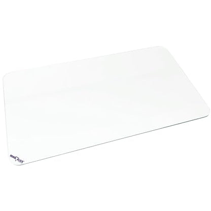Marvelux Tempered Glass Desk Pad, Clear Surface Protector, Multi-Purpose Durable Computer Desk Mat, Mousepad, Crafting Surface Protector, Beauty Mat, Kitchen Worktop Saver with Anti-Slip Pads 19"x24" - size: 19" x 24"