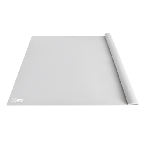Extra Large Silicone Mat 36" x 24" Place Mats, Heat Resistant Mat for Kitchen Countertop Protector, Thick Placemats Washable Silicone Mats for Kitchen Counter Mat Dining Table Mat, Grey, Sapid - color: Gray, size: 36" x 24"