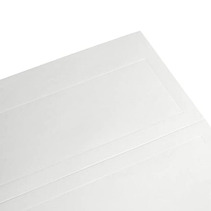 Blank Foldover Place Cards - Printable Cardstock for Inkjet & Laser - Wedding Seating Chart & Buffet Label - Table Name Card & Name Tag - 3.5 x 11 in, White, Pack of 60