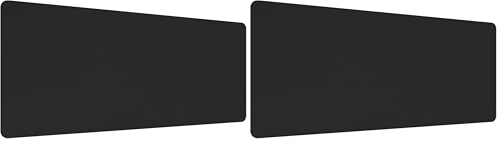 PATIKIL 28"x14" Desk Mat Protector, PU Leather Non-Slip Waterproof Keyboard Pad Writing Mat for Office Home, Black (Pack of 2) - color: Black, size: 28"x14" (Pack of 2)
