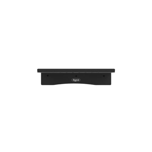 Koova WiFi Router or Speaker Shelf | Floating Shelving for Cable Box, Modem, Gaming System & Streaming Media Devices | Vented Airflow Metal Panel - size: Koova Router Shelf for Horizontal WiFi Routers