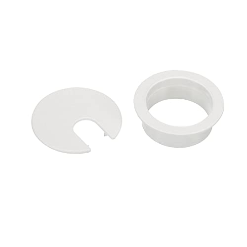 TuTuYa 10PCS Desk Grommet, Desk Grommet 1-3/8 Inch(35mm) Desk Cable Grommet Desk Cable Hole Covers with Hole Saw, Ideal Solution for Office and Home Table Cable (White,1-3/8 Inch) - color: 1-3/8 Inch_35mm White 10PCS