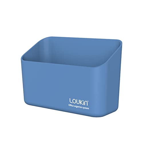 loukin Magnetic Marker Holder, Dry Erase Marker Holder, Remote Control Holder, Magnetic Storage Organizer for Whiteboard or Refrigerators (Blue) - color: Blue