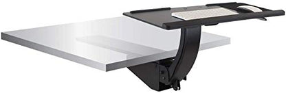 Mount-It! Under Desk Keyboard Tray, Adjustable Slide-Out Keyboard & Mouse Platform, 26.5" W × 10" D, Ergonomic Wrist Rest, Height Tilt & Swivel, Heavy-Duty Bolt-On Keyboard Drawer