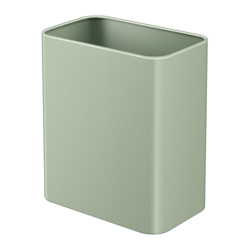 TIPGO Small Metal Trash Can, 2.1 Gallon Slim Trash Can for Bathroom, Wastebasket Garbage Bin for Bedroom, Office, Kitchen, Under Sink (Green) - color: Green
