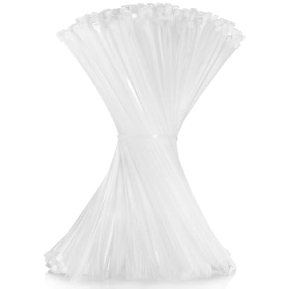Cable Zip Ties 12 inch Cehony 500 Pack White Zip Ties Heavy Duty 50lbs Tensile Strength Plastic Zip Ties for Outdoor and Indoor Multi-Purpose Cable Ties Self-Locking UV Resistant Wire Ties Wraps - color: White