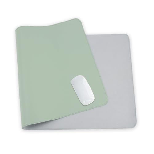 24 x 12 Inches Leather Desk Pad Protector, Non-Slip PU Leather Desk Mat, Laptop Desk Pad, Perfect for Office & Home Use (green) - color: Green