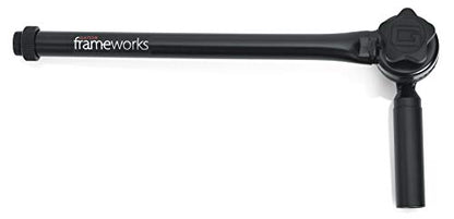 Gator Frameworks Adjustable Angled Mini Boom Arm with Interlocking Design, 9" Boom Arm (GFW-MIC-CLMPBM9) - style: 9" Boom - Fixed