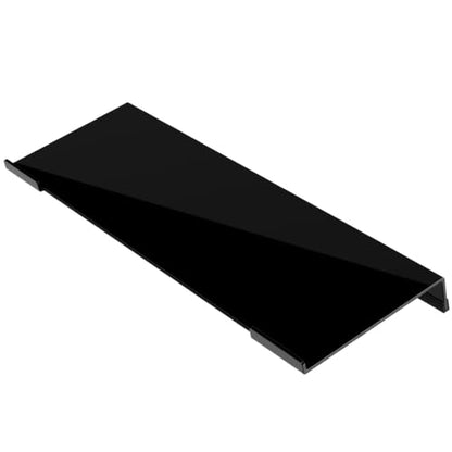 Acrylic Computer Keyboard Stand for Desk, Keyboard Riser Tilt Lift, Keyboard Holder for Desktop, Desk Keyboard Lifter（White） - color: Black 17in L* 5.7in W* 1.2in H