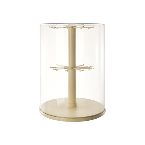 Rotating Display Case - 360° Clear Figure & Keychain Display Case with Dust Proof Cover,for 17/15cm Plush Dolls, Stackable Holder Display Shelf for Collectibles,NO Dolls (Rotate) - size: 18 Inch tall