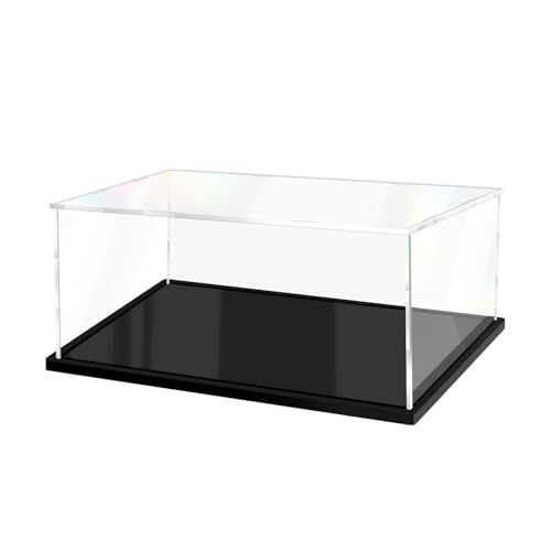 Acrylic Display Case for Lego Assemble Collectibles Acrylic Case Alternative Protective Display Case for Action Figures (13.7x9.8x5.9 inch; 35x25x15 cm) - size: 14 x 10 x 6 inches