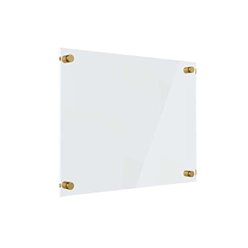 Ships Next Day, Made in USA - Acrylic Dry Erase Board | Non-Magnetic Dry Erase Board | Hanging Frameless White Board | Acrylic for Office and Home Walls | for Adults(Clear - 16x20) - color: Clear, size: 16"x20"
