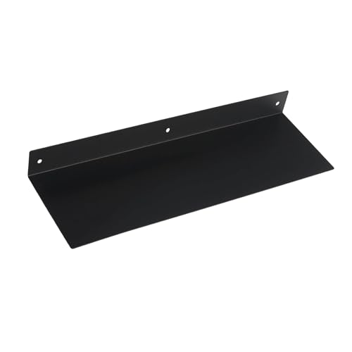 Linear Floating Shelf Wall Mounted Metal Shelves Heavy Duty Industrial Modern Steel Black Linear Metal Wall Shelf Display Shelves for Decorative for Modern Farmhouse Living Room (6.3"*16.5") - size: 6.3"*16.5"