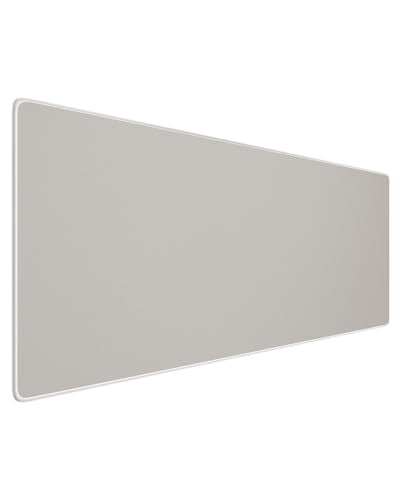 Reniteco Waterproof Large Gaming Mouse Pad with Durable Stitched Edges, Non-Slip Rubber Base, Grainy Jacquard Mouse Mat Desk Pad for Home Office Gaming, 27.6"x11.8"x0.12", Matte Beige - color: Matte Beige, size: 27.6''x11.8''x0.12"
