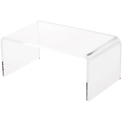 Plymor Clear Acrylic Rectangular Display Riser, 3" H x 7" W x 4" D (1/4" thick) - size: 3" x 7" x 4"