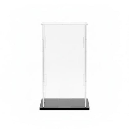 Clear Acrylic Display Case, 6*6*10inch (15*15*H25cm) | Assemble Cube Display Box, Black Base, Dustproof Protection, For Collectibles Memorabilia Figurines - size: 6 x 6 x 10 inches