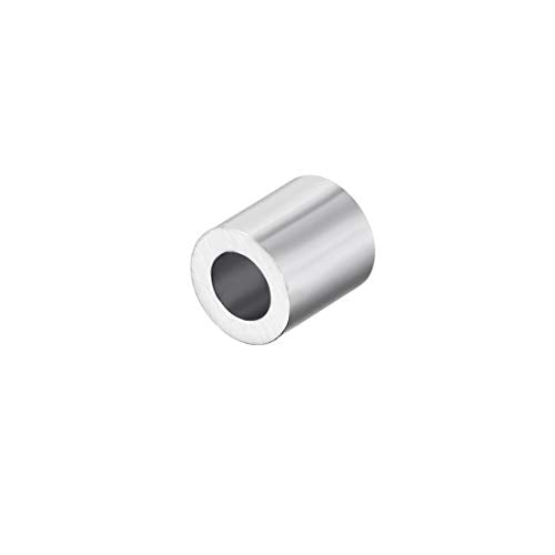 uxcell Aluminum Wire Rope Stop Sleeve Round Cable Ferrule Loop for 5/32" Wire Rope Pack of 50