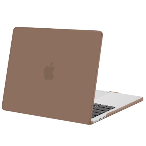 MOSISO Compatible with MacBook Air 13 inch Case M5 2026 M4 2025 M3 M2 2024-2022 A3449 A3240 A3113 A2681, Scratches-Resistant Protective Hard Shell for MacBook Air 13.6 inch Case, Caramel Brown - color: Caramel Brown