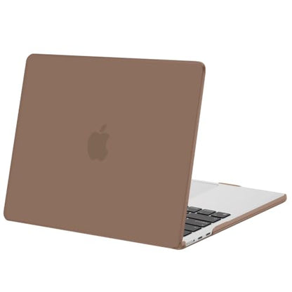 MOSISO Compatible with MacBook Air 13 inch Case M5 2026 M4 2025 M3 M2 2024-2022 A3449 A3240 A3113 A2681, Scratches-Resistant Protective Hard Shell for MacBook Air 13.6 inch Case, Caramel Brown - color: Caramel Brown