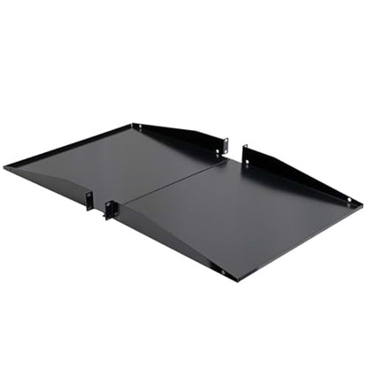 Aeons 1U 19-inch Universal Server Shelf Rack Mount Cantilever Center Mount Shelf 15" Deep, Fixed Server Rack Cabinet Solid Shelf Black 2-Pack - style: 1U-15" Solid