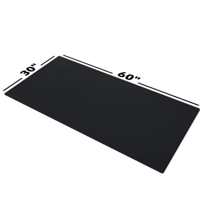 Gamer Boss - Gaming Mouse Pad - 60 x 30 Inches - 4mm Thick with Stitched Edges, Non-Slip Rubber Base, Premium Cloth Mousepad, Desk Mat for Laptop, Keyboard, Computer & PC (Giga, Black) - color: Black, size: 60" x 30"