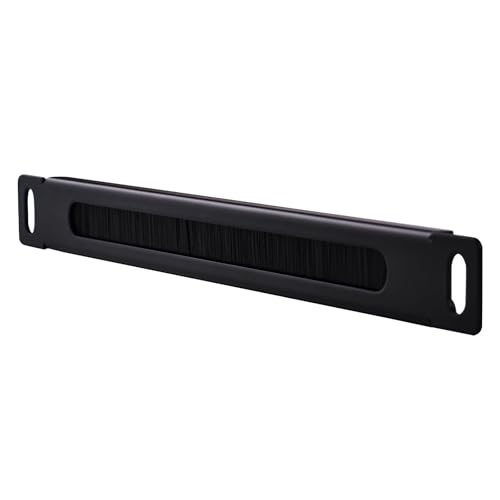 GeeekPi 0.5U Brush Cable Manager Rack Mount Cable Management Panel with Brush Strip for Cable Entry for DeskPi RackMate T1/T0/T2/T0 Plus/T1 Plus/TL1 and 10 inch Server Rack or Network Cabinet