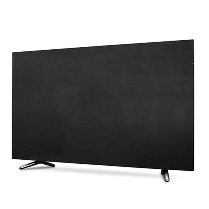 Indoor TV dust cover, elastic fabric with adjustable size, Suitable for most brands of 46-50 inch flat or curved TVs(Black, 46 - 50 inches) - size: 46 - 50 inches