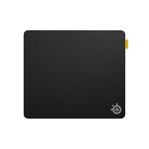SteelSeries QcK L Performance Control Gaming Mousepad — Extra Density for a Smooth Glide — Low-Profile Edge Stitching — Non-Slip Neoprene Rubber Base — 16.54 x 19.29 inch — FPS, MOBAs, RTS, MMO - size: Large, style: Control