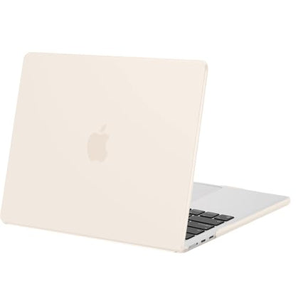 MOSISO Compatible with MacBook Air 13 inch Case M5 2026 M4 2025 M3 M2 2024-2022 A3449 A3240 A3113 A2681, Scratches-Resistant Protective Hard Shell for MacBook Air 13.6 inch Case, Beige - color: Beige