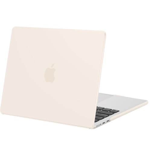 MOSISO Compatible with MacBook Air 13 inch Case M5 2026 M4 2025 M3 M2 2024-2022 A3449 A3240 A3113 A2681, Scratches-Resistant Protective Hard Shell for MacBook Air 13.6 inch Case, Beige - color: Beige