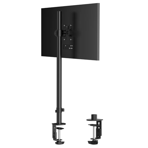 Pholiten Single Tall Monitor Stand Desk Mount，Extra Tall 31 Inch Fully Adjustable Monitor Mount for 13-32 Inch LCD Screen,Holds up to 22lbs - size: 31in, style: tall