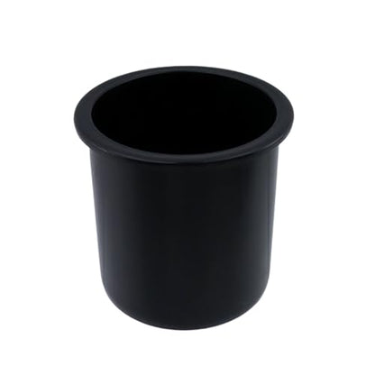 Dnyta 2Pcs 4.2" x 4" Black Plastic Cup Holder Insert, Sofa Recliner Car Seat Cups Holder Replacement, Poker Table Cup Holders, for Table, Sofa, Boats, Truck, Car - color: 2pcs, Black, size: 4.2" x 4", Bottom U-shaped groove