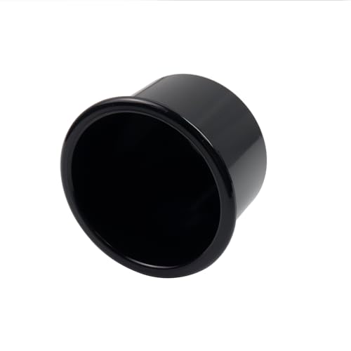 Dnyta 4pcs 4"x2.6" Black Plastic Cup Holder Insert, Sofa Recliner Car Seat Cups Holder Replacement, Couch Cups Poker Table Cup Holders, for Table, Sofa, Boat, Truck, Car, Recline - color: 4pcs, Black, size: 4" x 2.6", Regular style