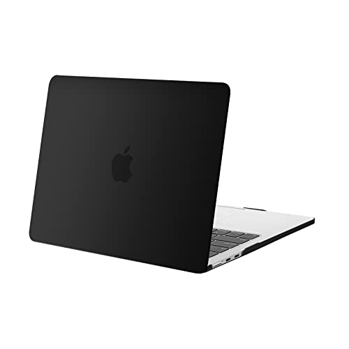MOSISO Compatible with MacBook Air 13 inch Case M5 2026 M4 2025 M3 M2 2024-2022 A3449 A3240 A3113 A2681, Scratches-Resistant Protective Hard Shell for MacBook Air 13.6 inch Case, Black - color: Black