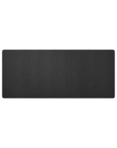 Reniteco Large Gaming Mouse Pad with Durable Stitched Edges, Non-Slip Rubber Base, Big Computer Keyboard Mouse Mat Desk Pad for Home Office Gaming Work, 27.6''x11.8''x0.12'', Black - color: Black, size: 27.6''x11.8''x0.12"