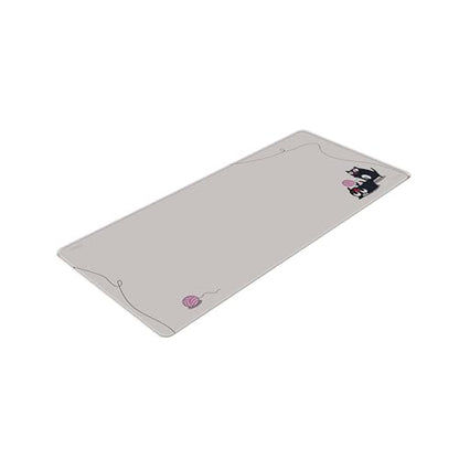 Pixio Mouse Pads - 36 x 16 inch XXL Playful Cats (Side) Beige Multifunctional Large Desk Mats for Gaming, Office, Desktop Anti-Slip Waterproof Washable Computer Mouse Mat - color: Beige Playful Cats (Side)