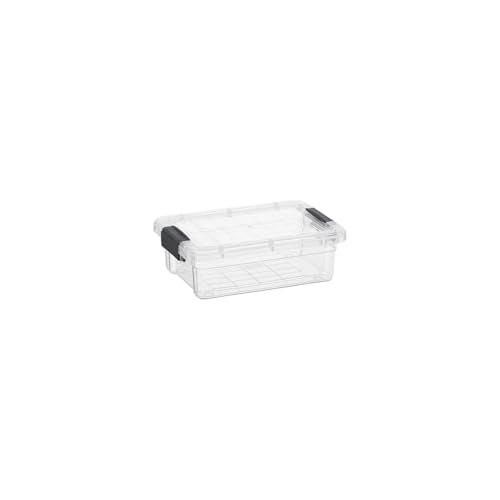 Superio Mini Storage Container Plastic Crayon Box Art Supplies and Sewing Case Stackable Clear Small Organizer for Beads, Stationery, Chalk, and Food, 0.7 Quart, 5 Pack - size: 0.7 Quarts, style: 5 Pack