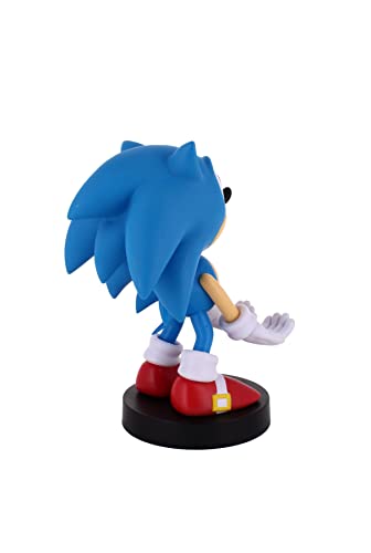 Exquisite Gaming Sonic Controller Holder, Phone Stand & Cable Guys Collectible Figure, 8 inch