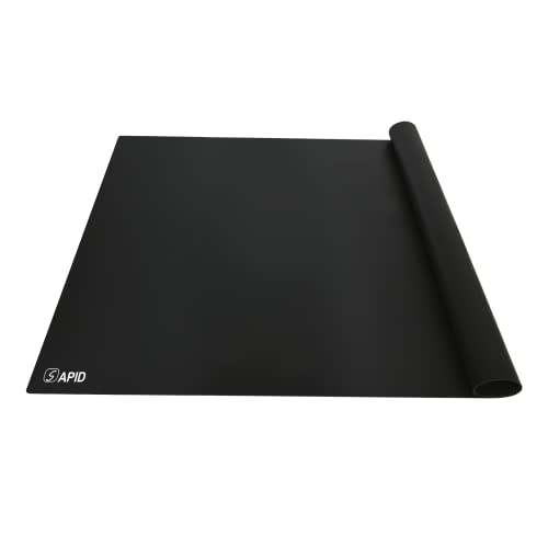 Extra Large Silicone Mat 36" x 24" Place Mats, Heat Resistant Mat for Kitchen Countertop Protector, Thick Placemats Washable Silicone Mats for Kitchen Counter Mat Dining Table Mat, Black, Sapid - color: Black, size: 36" x 24"