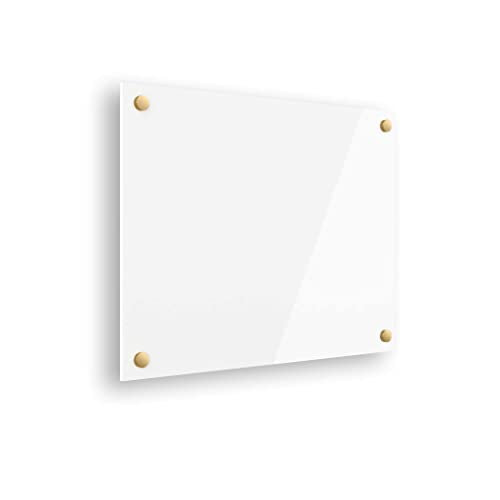 Ships Next Day, Made in USA - Acrylic Dry Erase Board | Non-Magnetic Dry Erase Board | Hanging Frameless White Board | Acrylic for Office, School and Home Walls | for Kids & Adults (White - 16x20) - color: Acrylic White, size: 16"x20"